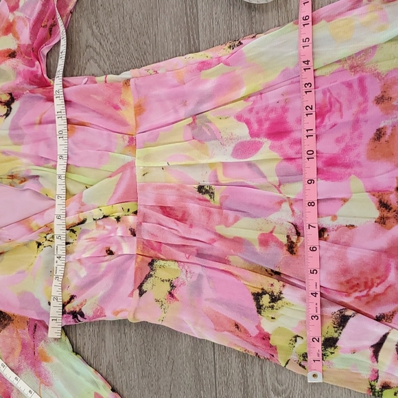 NWT Pink Floral BCBG Dress - Picture 6 of 11